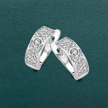 Oorringen witgoud briljant 0 22 crt 22142 nl g