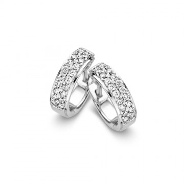 Oorringen witgoud briljant 0 32 crt 19175 nl g