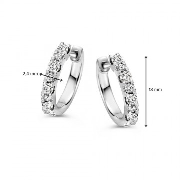 Oorringen witgoud briljant 0 42 crt 32965 nl g