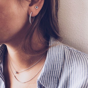 Oorringen witgoud briljant 0 48 crt 20707 nl g