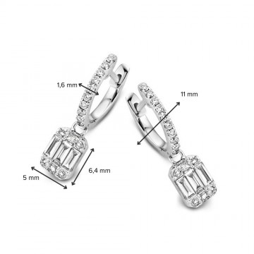 Oorringen witgoud diamant 0 60 crt 27985 nl g
