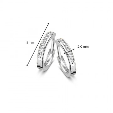Oorringen witgoud zirkonia 27024 nl g