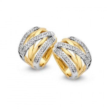 Oorsteker bicolor briljant 0 33 crt 43113 1 g