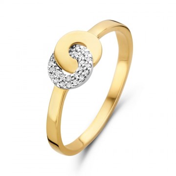 Ring bicolor briljant 0 06 crt 23561 nl g