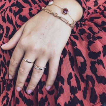 Ring bicolor briljant 0 07 crt 21383 nl g