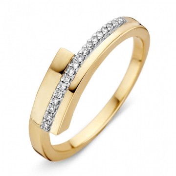 Ring bicolor briljant 0 08 crt 14283 nl g