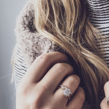 Ring bicolor briljant 0 10 crt 21233 nl g