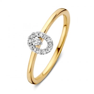 Ring bicolor briljant 0 11 crt 22293 nl g