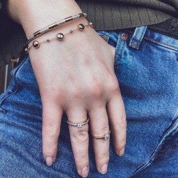 Ring bicolor briljant 0 11 crt 23211 nl g