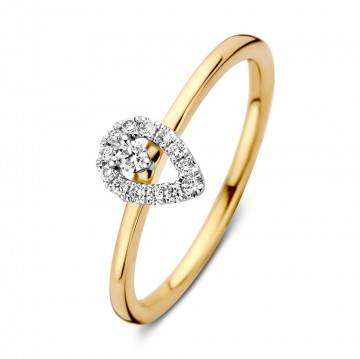 Ring bicolor briljant 0 12 crt 22284 nl g