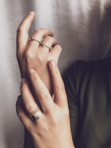 Ring bicolor briljant 0 12 crt 23028 nl g