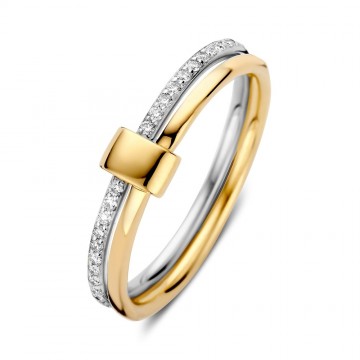 Ring bicolor briljant 0 14 crt 32939 nl g