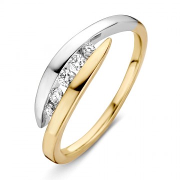 Ring bicolor briljant 0 16 crt 17242 nl g
