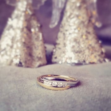 Ring bicolor briljant 0 16 crt 17243 nl g