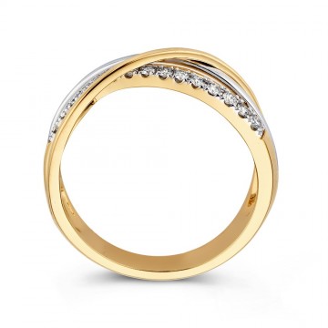 Ring bicolor briljant 0 20 crt 31535 nl g