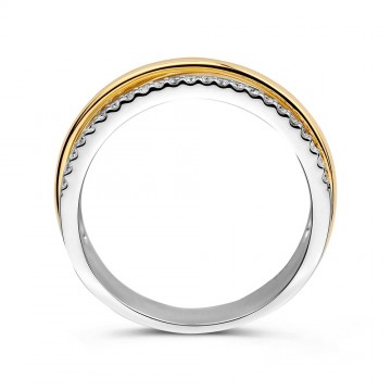 Ring bicolor briljant 0 27 crt 32942 nl g