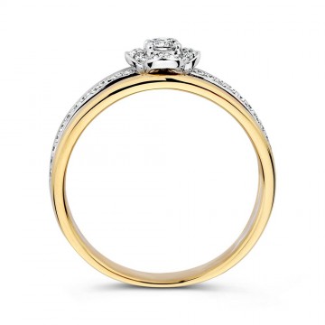 Ring bicolor briljant 0 28 crt 30554 nl g