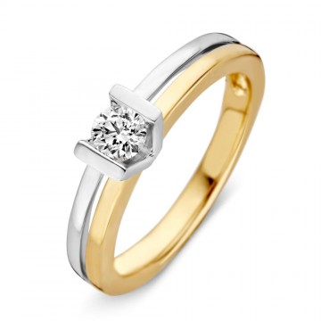 Ring bicolor briljant 0 30 crt 16957 nl g