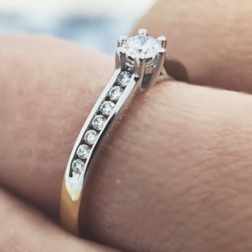 Ring bicolor briljant 0 30 crt 19997 nl g