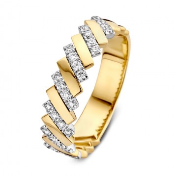 Ring bicolor briljant 0 30 crt 25390 nl g