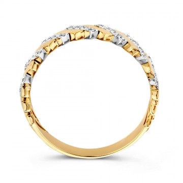 Ring bicolor briljant 0 30 crt 25391 nl g