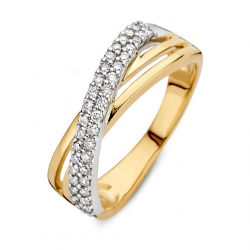 Ring bicolor briljant 0 30 crt 31536 nl g