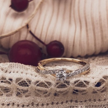 Ring bicolor briljant 0 32 crt 21777 nl g