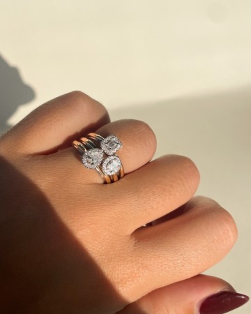 Ring bicolor briljant 0 33 crt 32864 nl g