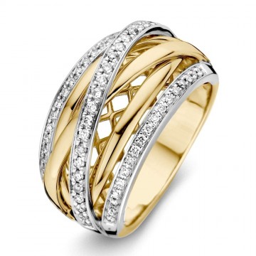 Ring bicolor briljant 0 34 crt 16549 nl g