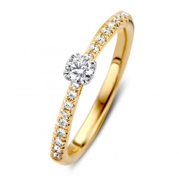 Ring bicolor briljant 0 35 crt 24337 nl g