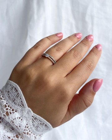 Ring bicolor briljant 0 35 crt 32139 nl g