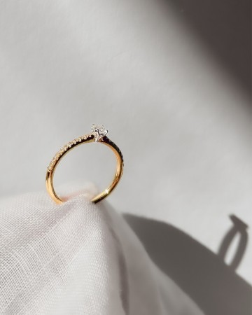 Ring bicolor briljant 0 35 crt 32185 nl g