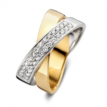Ring bicolor briljant 0 36 crt 22959 nl g