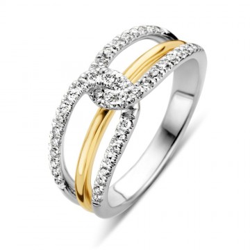 Ring bicolor briljant 0 37 crt 19393 nl g