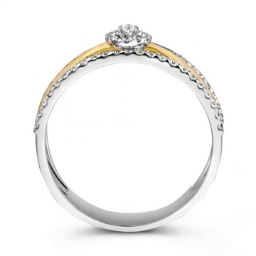 Ring bicolor briljant 0 37 crt 25517 nl g