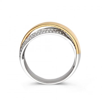 Ring bicolor briljant 0 37 crt 32336 nl g