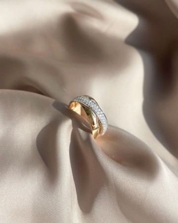 Ring bicolor briljant 0 37 crt 32633 nl g