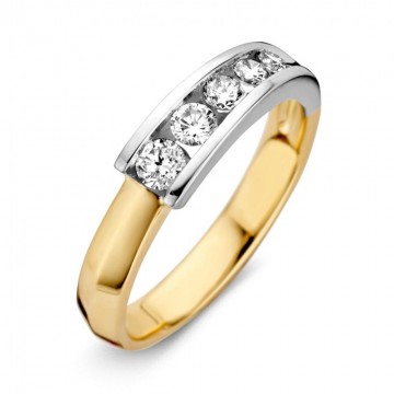 Ring bicolor briljant 0 41 crt 17853 nl g