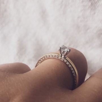 Ring bicolor briljant 0 44 crt 23217 nl g