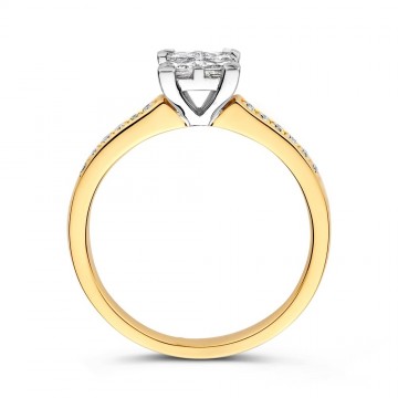 Ring bicolor briljant 0 50 crt 32954 nl g