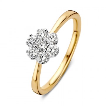 Ring bicolor briljant 0 51 crt 22277 nl g