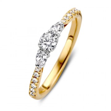 Ring bicolor briljant 0 51 crt 24234 nl g