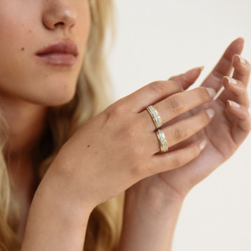 Ring bicolor briljant 0 54 crt 23818 nl g