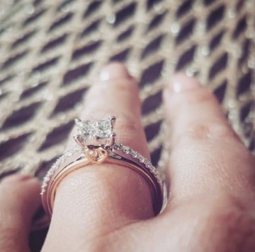 Ring bicolor briljant 0 55 crt 18607 nl g