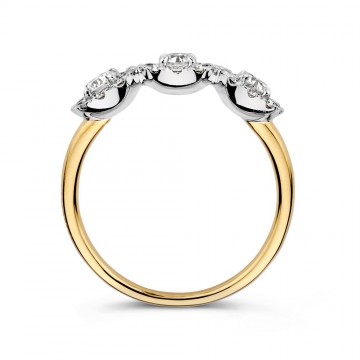 Ring bicolor briljant 0 81 crt 30907 nl g