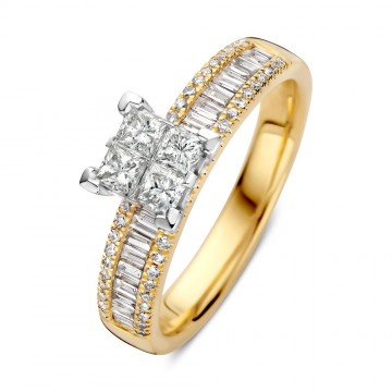 Ring bicolor briljant 0 94 crt 32955 nl g