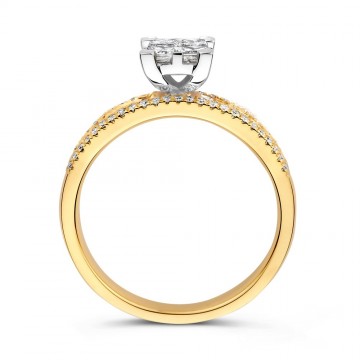Ring bicolor briljant 0 94 crt 32956 nl g