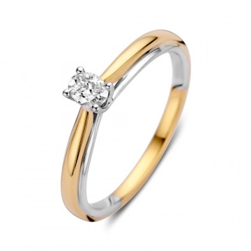 Ring bicolor diamant 0 19 crt 32504 nl g