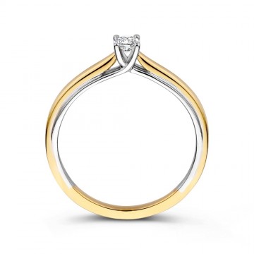 Ring bicolor diamant 0 19 crt 32505 nl g