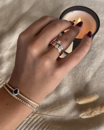 Ring bicolor diamant 0 19 crt 32852 nl g